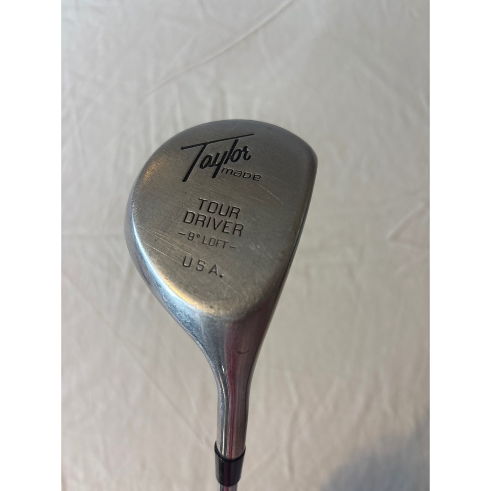 TaylorMade Pittsburgh Persimmon Tour Driver Mens 43.5" Silver Good 9 Degree Loft